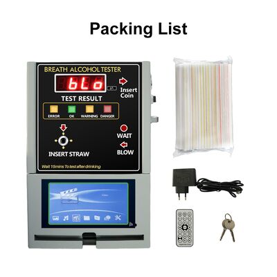 Japan OEM/ODM Wall-Mounted Coin Operated Breathalyzer for Bar/Disco (WG319V)