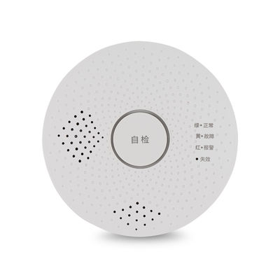 CE ROHS Multifunctional 90mm Natural Gas Alarm Detector Sound Light Message Triple Alarm