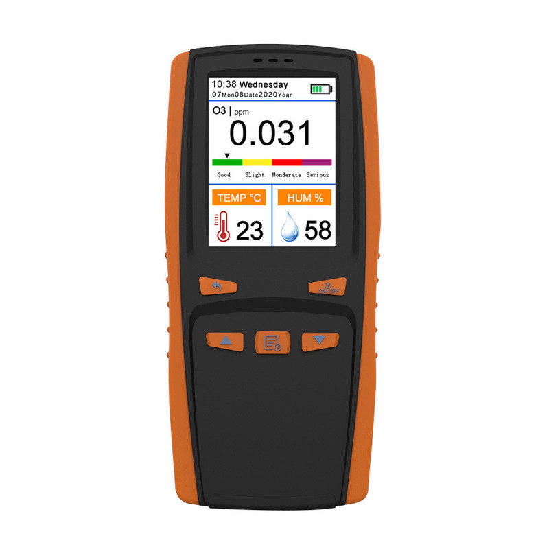 Automatic Calibration Function Portable Gas Detector Ozone O3 In Jamaica TFT LCD Screen