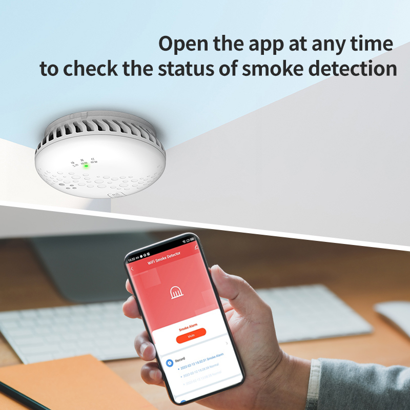 UL Smoke Detector Fire Smoke Tuya Detector Alarm Wifi Smoke Alarm with Factory Price