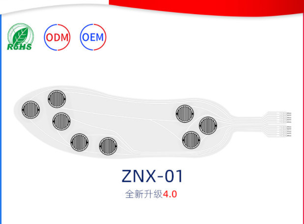 Unique 3.3V Thin Film Pressure Sensors CE RoHS Insole Force Sensor